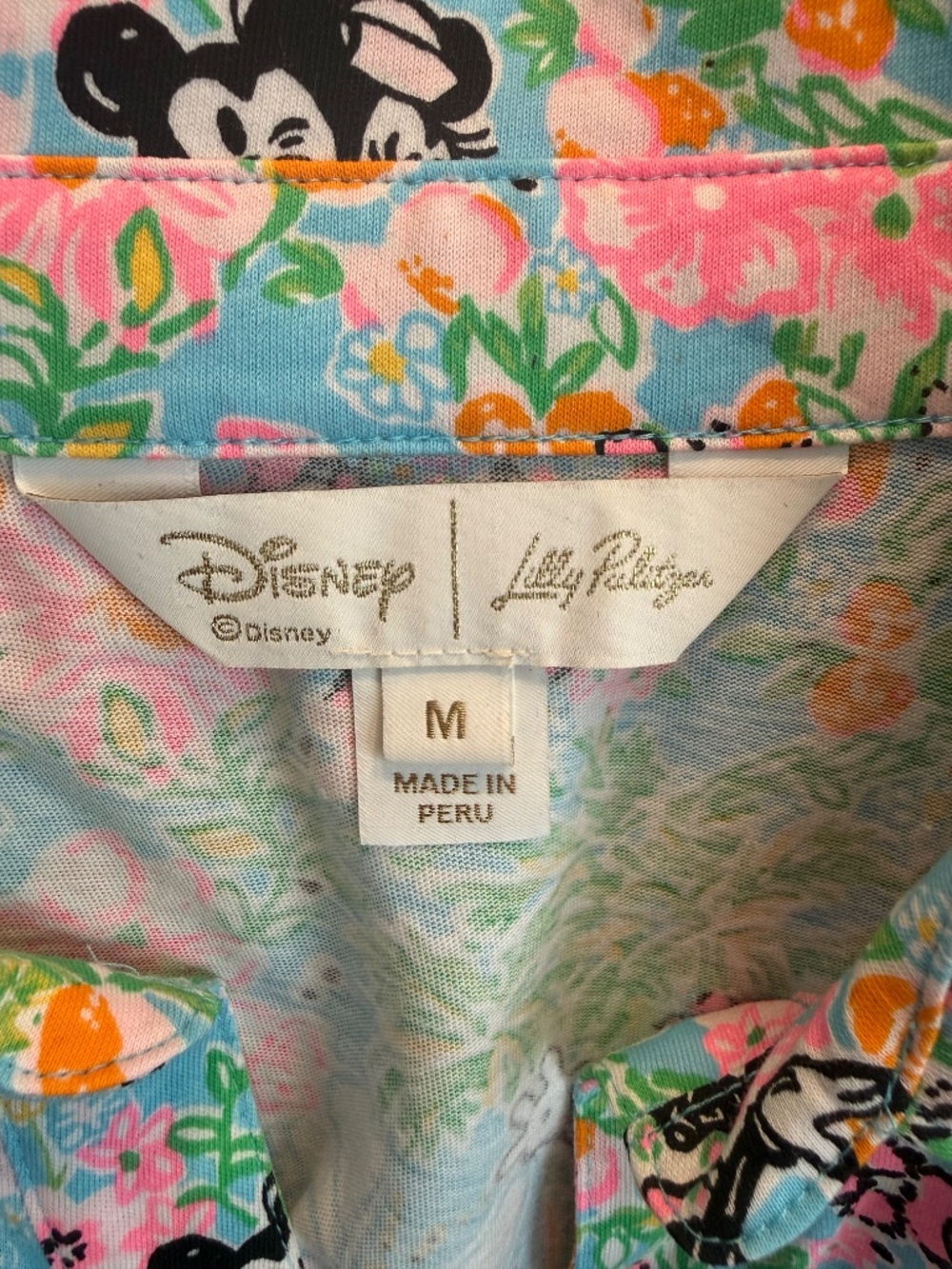 Lilly Pulitzer Lilly Hearts Disney Mickey and Minnie Riegan Dress Women's Size M - Picture 5 of 10